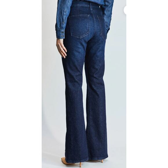 NEW! AG x Emrata and Revolve Anisten Flare Jean Subway with Slit Front Size 32. - Picture 2 of 11